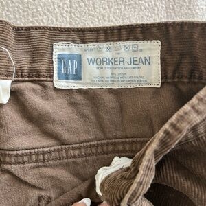 Mens Brown GAP corduroy pants